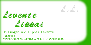 levente lippai business card